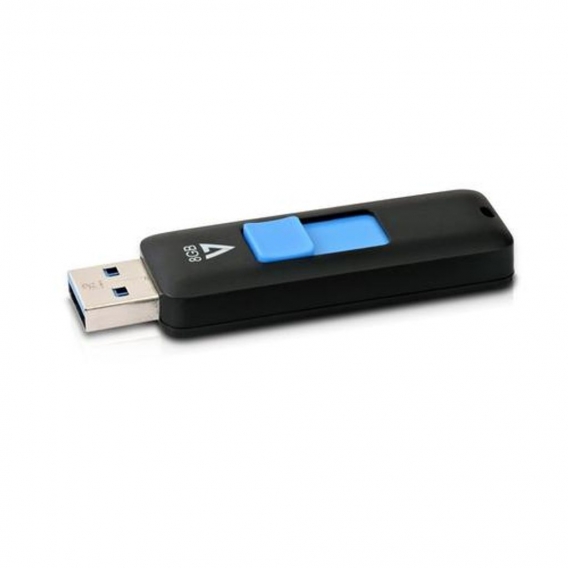 V7 Slider USB 3.0 -Stick 8 GB, 8 GB, USB Typ-A, 3.2 Gen 1 (3.1 Gen 1), 30 MB/s,