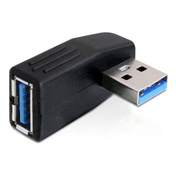 DeLOCK USB 3.0 Adapter, 90° horizontal abgewinkelt, Typ A ha-ho, schwarz