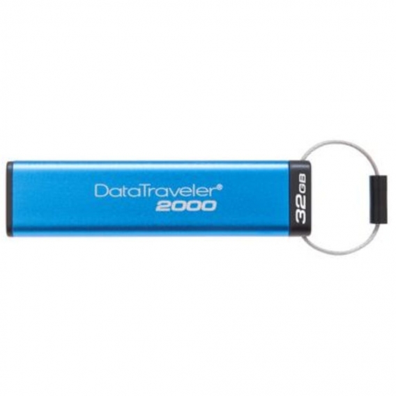 Kingston DataTraveler 2000 4GB - 4 GB - USB Typ-A - 3.2 Gen 1 (3.1 Gen 1) - Schutzhülle - Passwortschutz - Blau