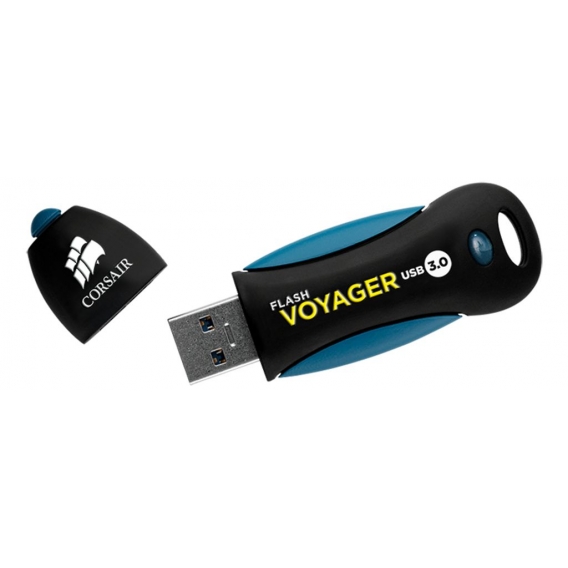 Corsair Voyager 256GB - 256 GB - USB Typ-A - 3.2 Gen 1 (3.1 Gen 1) - 190 MB/s - Kappe - Schwarz - Blau