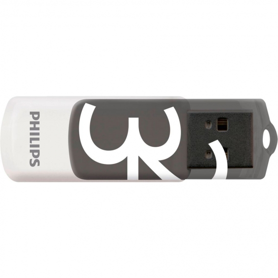 Philips USB-Stick 32GB Vivid, USB 2.0, Farbe: Grau