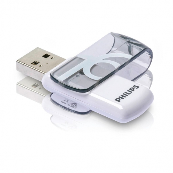 Philips USB-Stick 32GB Vivid, USB 2.0, Farbe: Grau