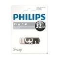 Philips USB-Stick 32GB Vivid, USB 2.0, Farbe: Grau