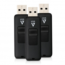 More about V7 VF24GAR-3PK-3E, 4 GB, USB Typ-A, 2.0, 12 MB/s, Dia, Schwarz