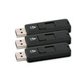 V7 VF24GAR-3PK-3E, 4 GB, USB Typ-A, 2.0, 12 MB/s, Dia, Schwarz