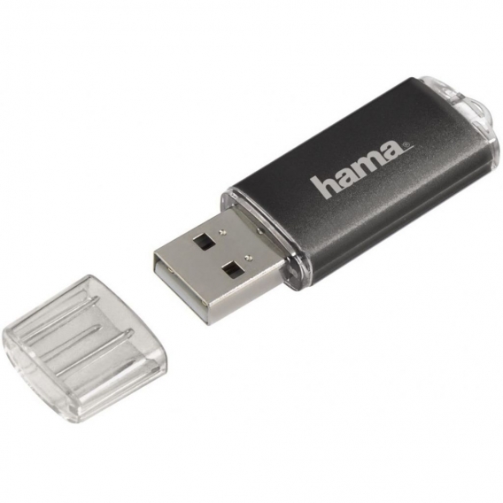 hama USB 2.0 Speicherstick FlashPen "Laeta" 16 GB grau