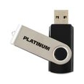 Platinum TWS USB-Stick 64 GB USB 2.0 USB-Flash-Laufwerk - Speicher-Stick in schwarz-silber inkl. Öse zur Befestigung am Schlüsse