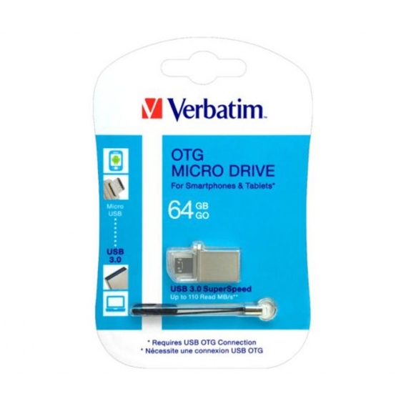 Verbatim USB 3.0 Stick OTG 64GB, Micro Drive