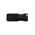 Verbatim PinStripe USB Drive 4GB - Black, 4 GB, USB 2.0, 10 MB/s, 21 mm, 54 mm, 9.22 mm