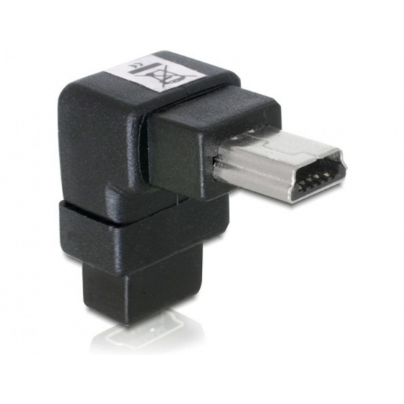 Delock Adapter USB-B mini 5pin Stecker/Buchse 90°gewinkelt