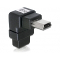 Delock Adapter USB-B mini 5pin Stecker/Buchse 90°gewinkelt