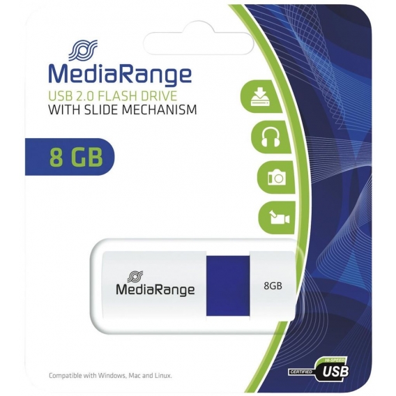 MediaRange MR971 USB-Speicherstick blau 8GB