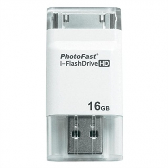 Photofast iFlashdriveHD 8GB, Weiß, USB 2.0, Kappe, Windows 7 Home Basic, Windows 7 Home Basic x64, Windows 7 Home Premium, Windo