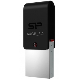 More about Silicon Power Mobile X31, 64 GB, USB Type-A / Micro-USB, 3.2 Gen 1 (3.1 Gen 1), Drehring, 3,3 g, Schwarz, Silber