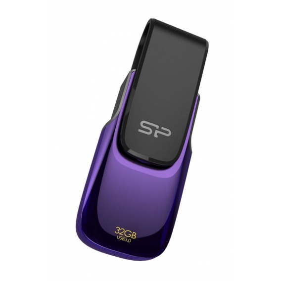 Silicon Power B31 32GB, 32 GB, USB Typ-A, 3.2 Gen 1 (3.1 Gen 1), Drehring, 8,8 g, Schwarz, Violett