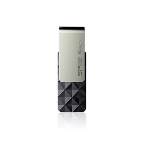 Silicon Power Blaze B30 64 GB, USB 3.0, Schwarz