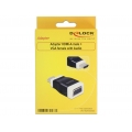 Delock 65586 - HDMI-A - VGA - Male connector / Female connector - Schwarz - Weiß