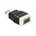 Delock 65586 - HDMI-A - VGA - Male connector / Female connector - Schwarz - Weiß