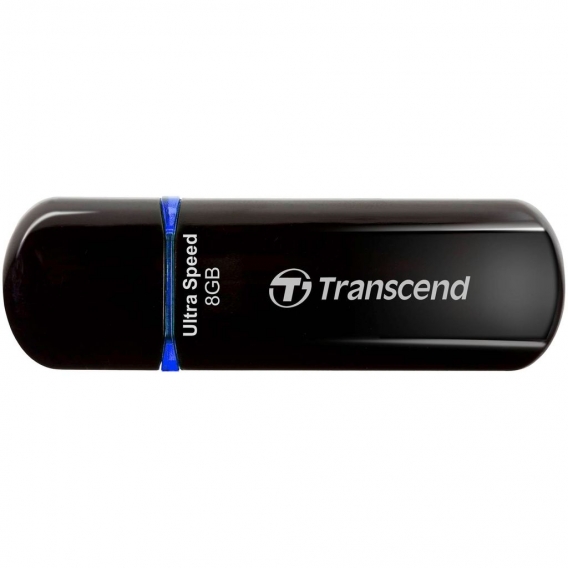 Transcend JetFlash 600, 8GB V series, 8 GB, USB 2.0, 19.3 mm, 60.9 mm, 8.5 mm