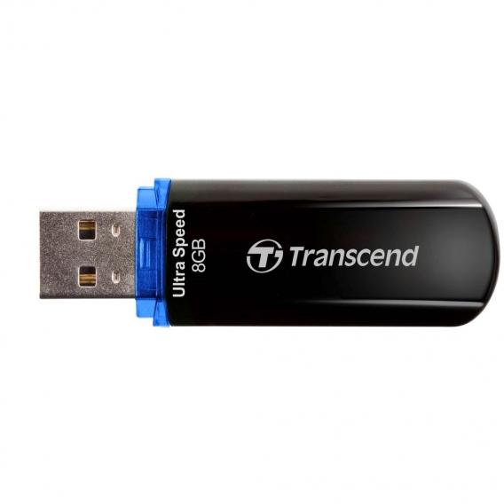 Transcend JetFlash 600, 8GB V series, 8 GB, USB 2.0, 19.3 mm, 60.9 mm, 8.5 mm