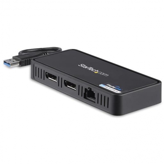 StarTech.com USB auf Dual-DisplayPort Mini Dock mit GbE LAN - Dual 4K 60 Hz - Verkabelt - USB 3.2 Ge StarTech.com