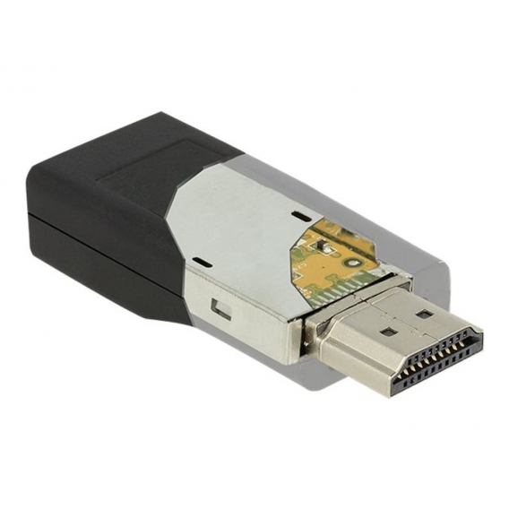 DeLOCK HDMI/VGA, HDMI, VGA, Schwarz