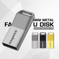 4/8/16/32/64/128GB Mini Metall Wasserdichter USB-Stick U Disk Memory Stick Stift Grau 64GB