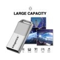 4/8/16/32/64/128GB Mini Metall Wasserdichter USB-Stick U Disk Memory Stick Stift Grau 64GB