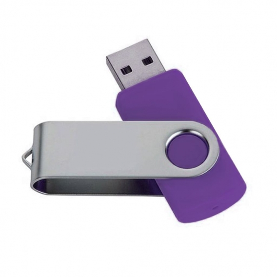 USB 2.0 Flash Memory Stick Pen Drive U Disk Swivel Key 64GB 32GB 16GB 8GB 4GB Lila 32GB