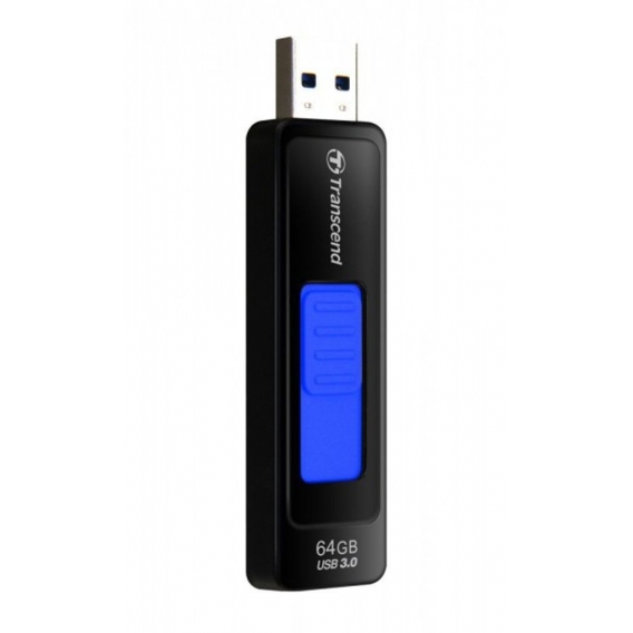 Transcend JetFlash 760, 64GB JetFlash elite, 64 GB, USB 3.0, Slide, 20.9 mm, 8.9 mm, 69.6 mm