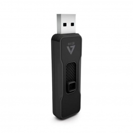 More about V7 64 GB USB 2.0 Flash-Laufwerk – mit Schiebemechanismus - 64 GB - USB Typ-A - 2.0 - 10 MB/s - Dia - V7