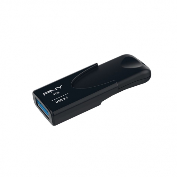 PNY Attache 4 3.1 - 1000 GB - USB Typ-A - 3.2 Gen 1 (3.1 Gen 1) - 80 MB/s - Dia - Schwarz PNY