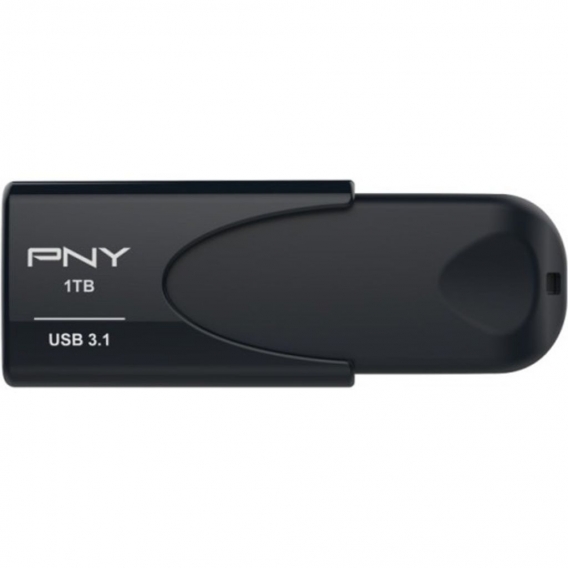 PNY Attache 4 3.1 - 1000 GB - USB Typ-A - 3.2 Gen 1 (3.1 Gen 1) - 80 MB/s - Dia - Schwarz PNY