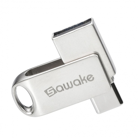 USB C Stick, SAWAKE USB Stick 64GB 3.0, Mini Memory Stick mit Schlüsselring, USB Speicherstick, Wasserdicht OTG Stick für PC/Lap