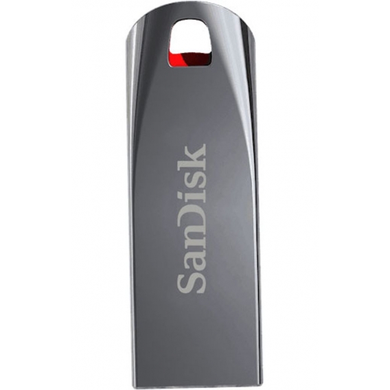 Sandisk 32GB Cruzer Force, 32 GB, USB 2.0, 128-bit AES, Slide, Chrom, 0 - 45 °C