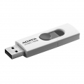 ADATA UV220, 16 GB, USB Typ-A, 2.0, Dia, 7,5 g, Grau, Weiß