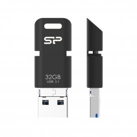More about Silicon Power Mobile C50 - 32 GB - USB Type-A / USB Type-C / Micro-USB - 3.2 Gen 1 (3.1 Gen 1) - andere - 5,2 g - Schwarz
