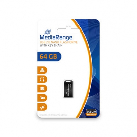 Mediarange USB-Stick MR923, Nano, USB 2.0, 64 GB