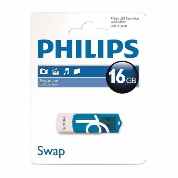 Philips USB 2.0             16GB Vivid Edition Blue