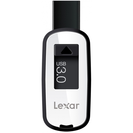 Lexar JumpDrive S23 128GB, 128 GB, USB 3.0 (3.1 Gen 1), Typ A, 100 MB/s, Schwarz, Weiß