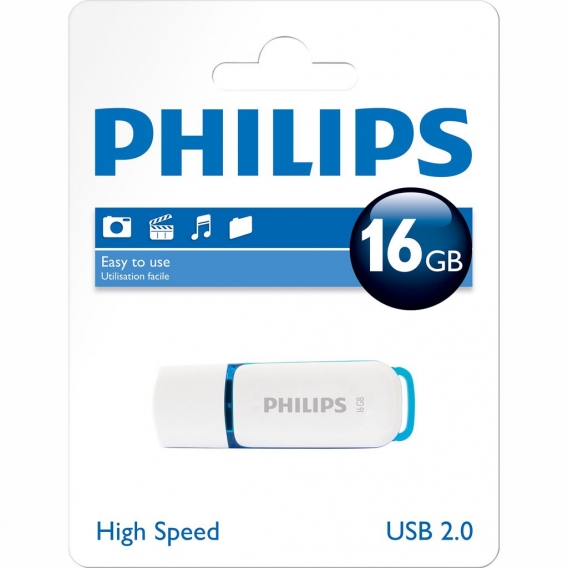 Philips USB 2.0 Stick 16GB, Snow Edition