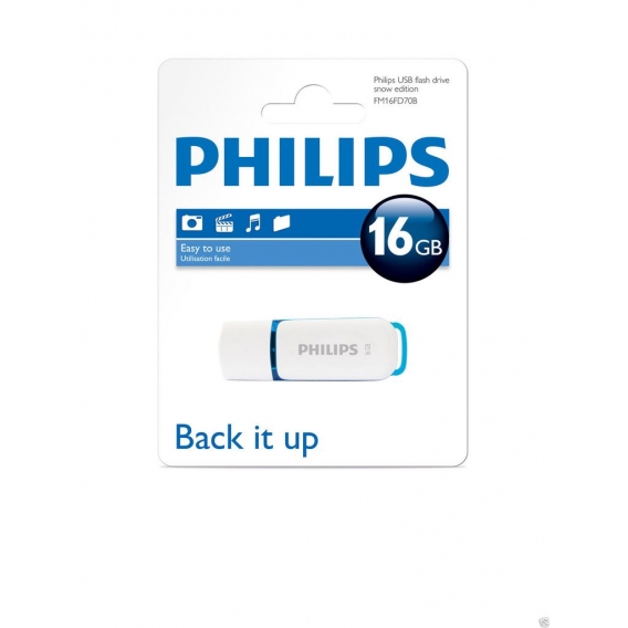 Philips USB 2.0 Stick 16GB, Snow Edition