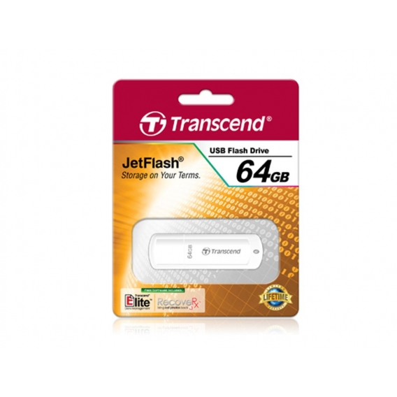 Transcend USB 64GB 6/16 JetFlash 370 white