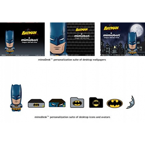 Mimoco Batman x MIMOBOT 8GB USB-Stick USB Typ-A 2.0 Mehrfarben