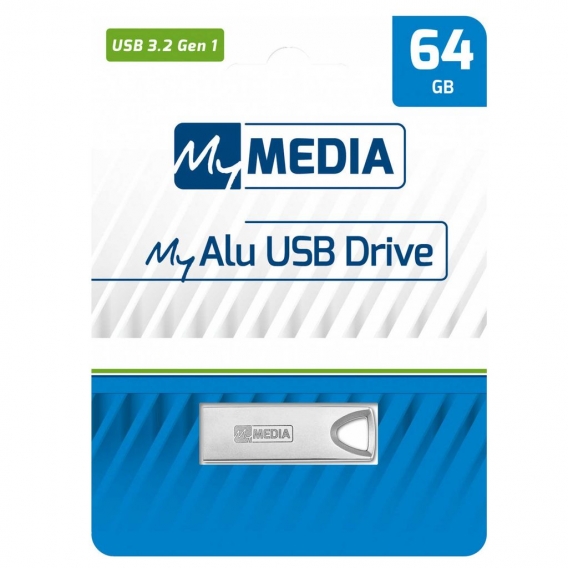 USB-Stick MYMEDIA MyAlu, USB 3.2, Typ-A, 64 GB