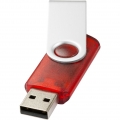 Bullet USB-Stick, transparent PF1527 (4 GB) (Transparentes Rot/Silber)