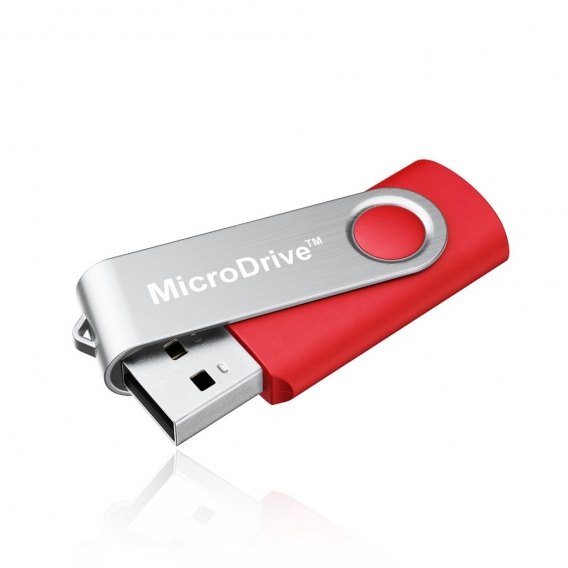 4GB USB 2.0 Stick Flash USB Drive Swivel USB Flashdrive Speicherstick Memorystick Farbe: Rot