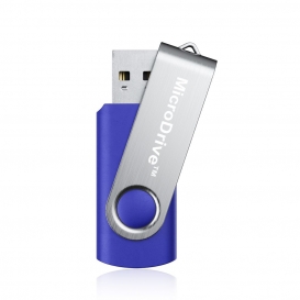 More about 64GB USB 2.0 Stick Flash USB Drive Swivel USB Flashdrive Speicherstick Memorystick Farbe: Blau