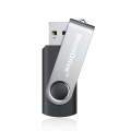 32GB USB 2.0 Stick Flash USB Drive Swivel USB Flashdrive Speicherstick Memorystick Farbe: Schwarz