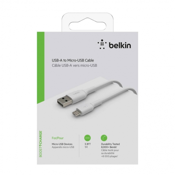 Belkin Micro-USB/USB-A 1m PVC weiß                CAB005bt1MWH